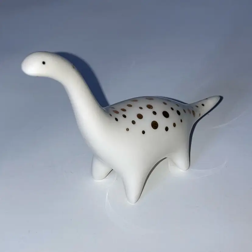 Ceramic Dinosaur Ring Holder! 3” Tall  4” Long!