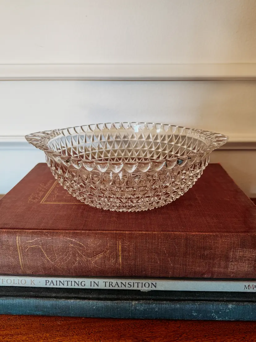 Hobnail Pressed Glass Bowl