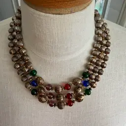 Multi-Strand Beaded Necklace
