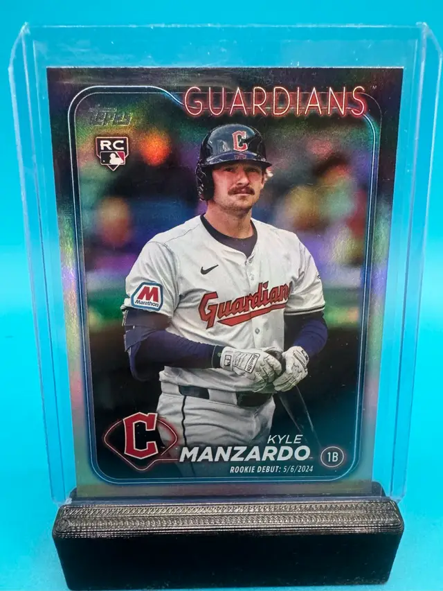 Kyle Manzardo Topps Update Rookie Debut Rainbow Foil RC Cleveland Guardians