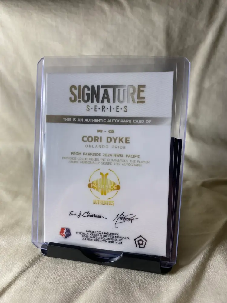 Cori Dyke On Card Auto 2024 Parkside Pacific Signature Series PS-CD