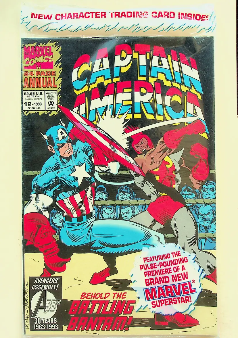 Captain America Annual #12 (Nov 1992, Marvel) - Near Mint - Sealed with card