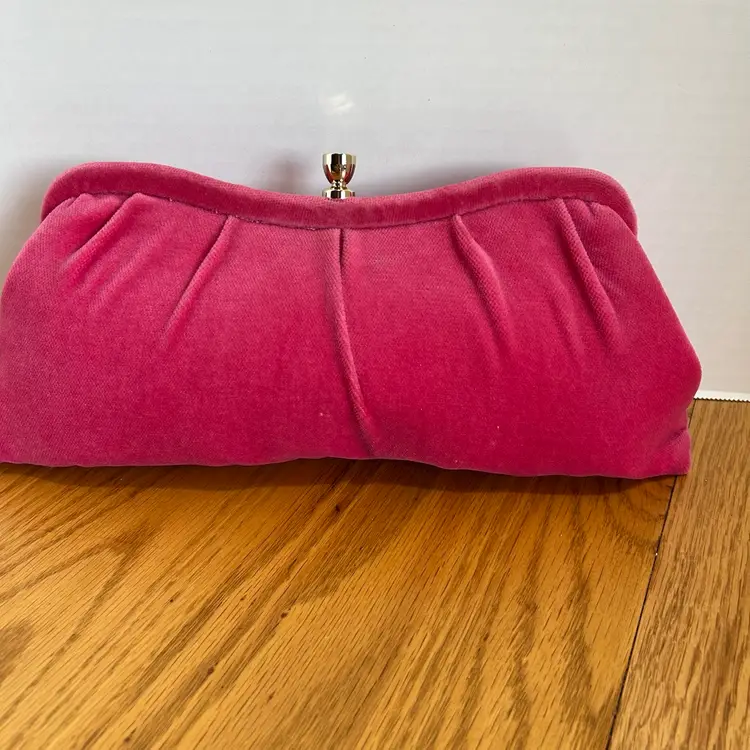 Banana Republic Women’s Soft Velvet Clutch  Victorian Gen Z  Preppy Coquette
