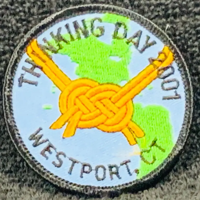 Vintage Scouting Fun Patch: Thinking Day 2001 Westport, CT