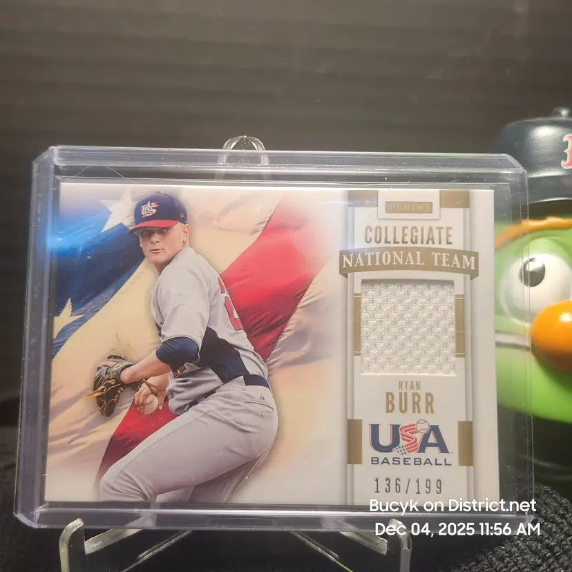 2013 Team USA Relic - Ryan Burr Toronto Blue Jays 136/199