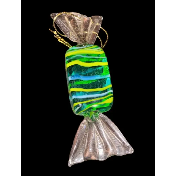 #05- Just In XL 1980/90s Art Glass Hand Blown Candy 3.25" X 1"