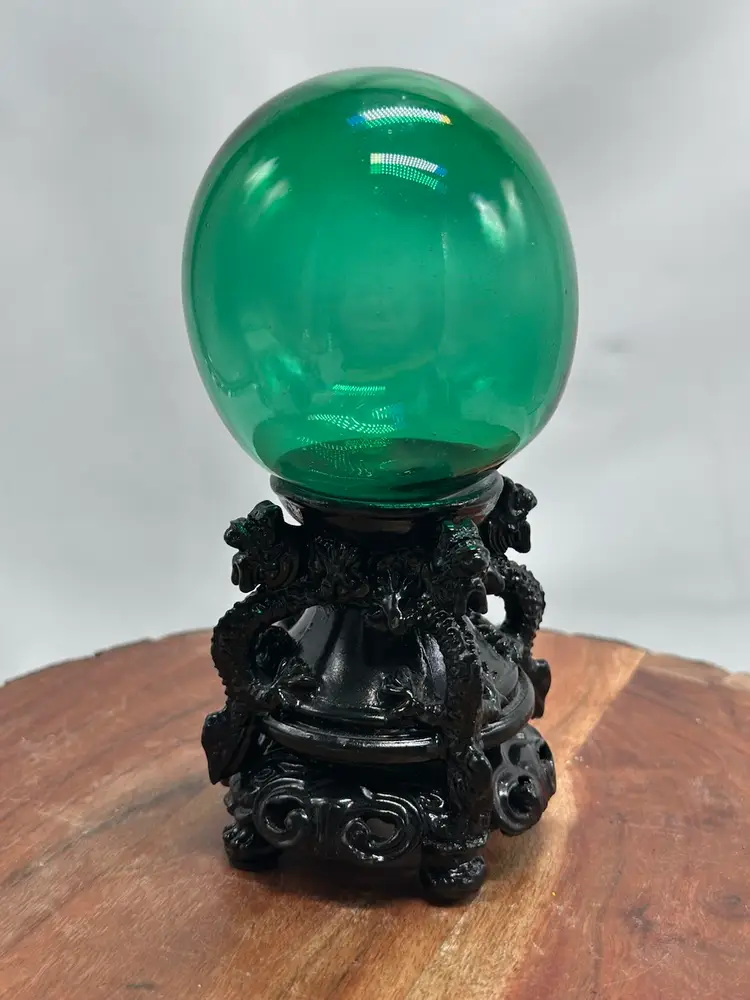 Triple Dragon Black Intricate Stand Paperweight Vase Bowl Holder Stand