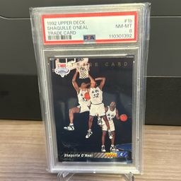 Shaquille O’Neal 1992 Upper Deck Trade Card 1b PSA 8