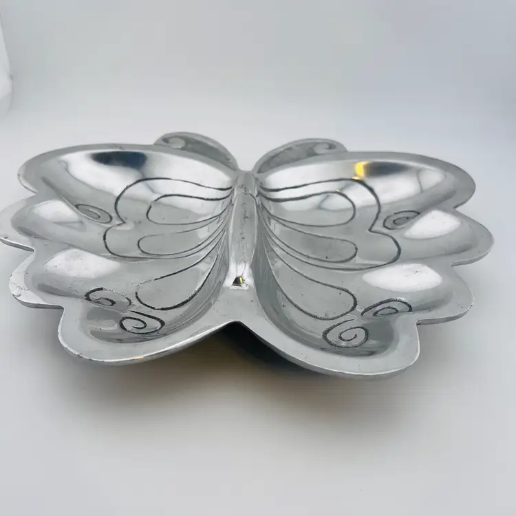 Sweet Metal Butterfly Dish 9.5”x 11.75”