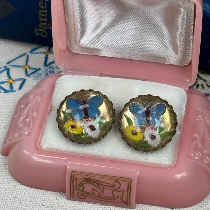 Vintage Butterfly Earrings