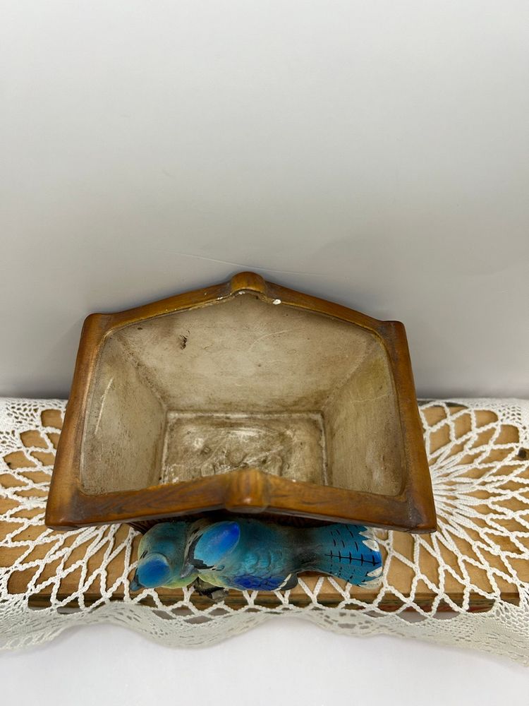 R/B Made In Japan Blue Jay Planter  5 1/2x 4 3/4