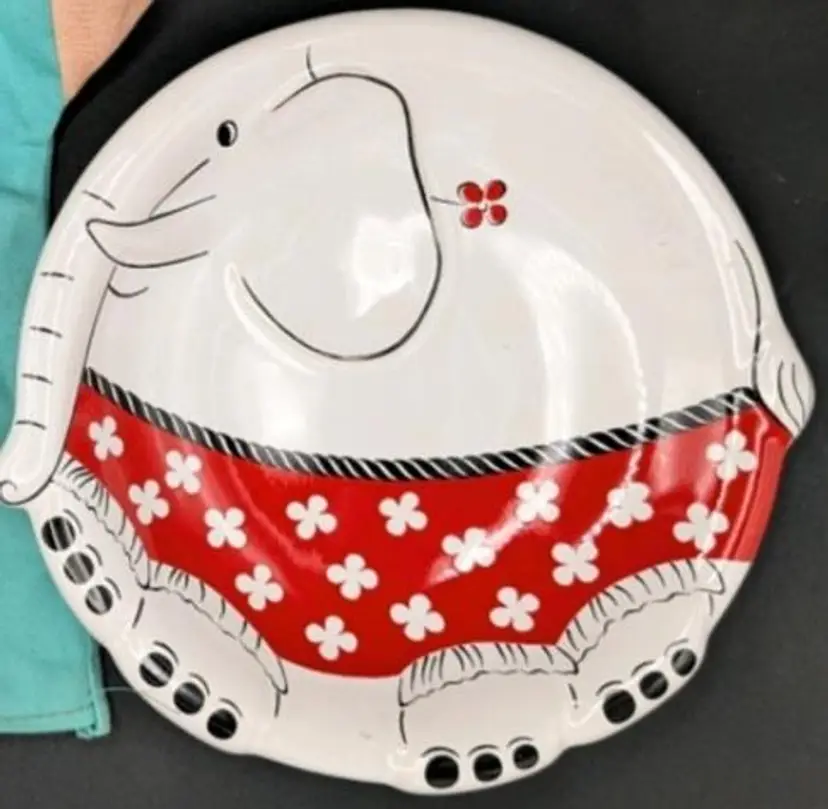 Vintage Waechtersbach W. German Children's Cartoon Elephant Bowl