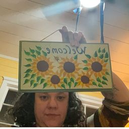 Hand-Painted Welcome Sign