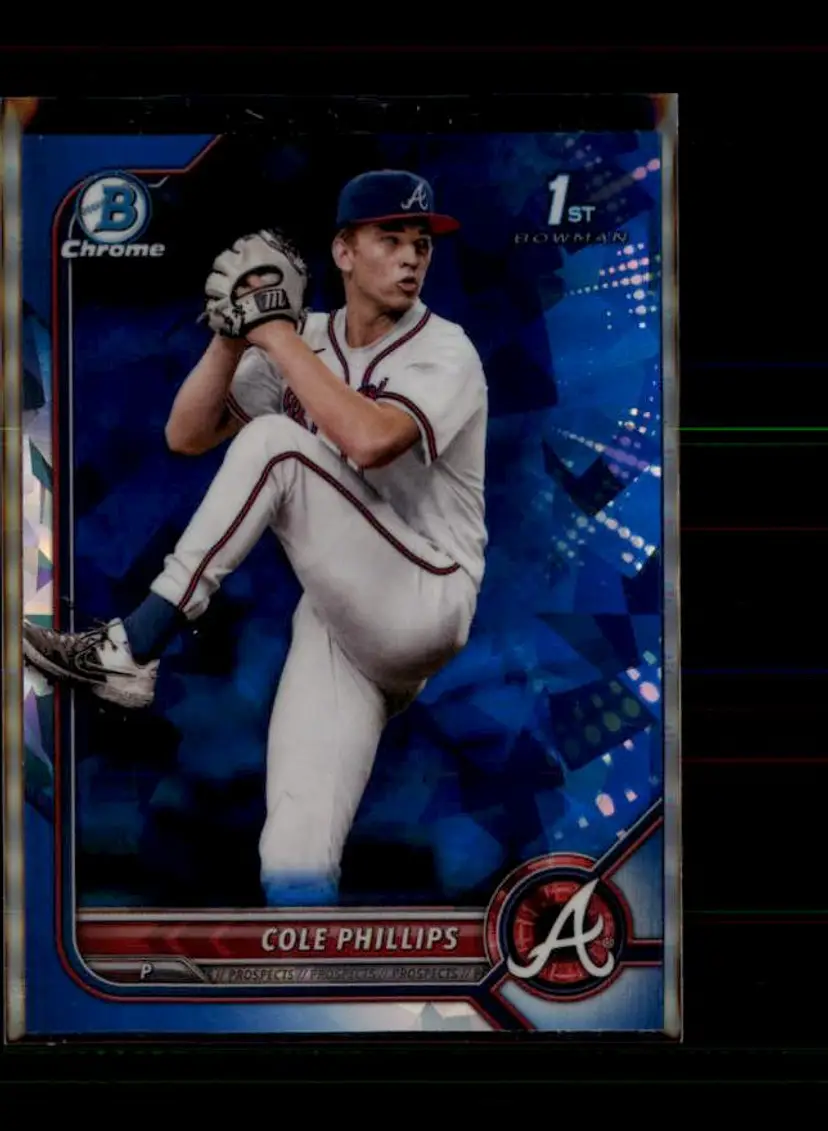 2022 Bowman Draft Sapphire Edition #BDC-90 Cole Phillips - (138) - Atlanta Braves