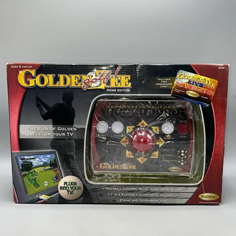 NEW! 2006 Radica Golden Tee Golf Home Edition Plug and Play Video Game Brand NOS