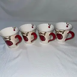Canterbury Potteries 12 oz Coffee Mugs. Set of 4.
