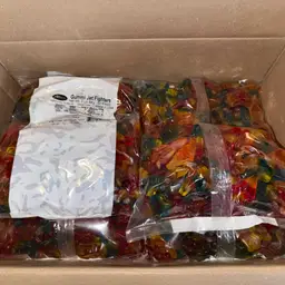 #006 20 Lb Case FRESH Gummy Jet Fighters 4…5lb Bags