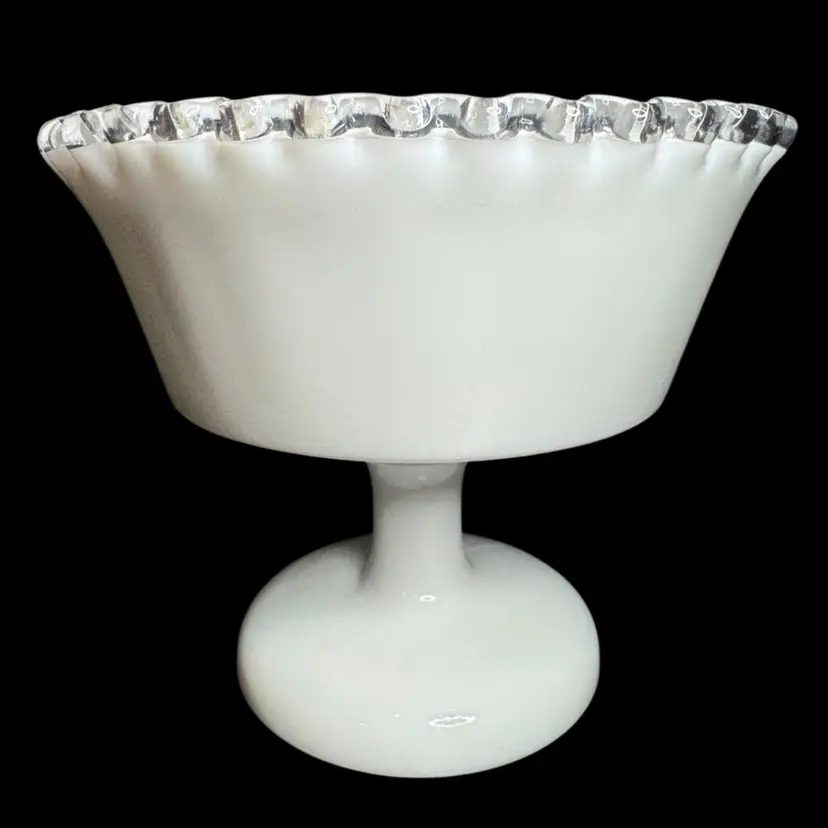 Fenton Silver Crest Pedestal Candy Dish (without lid)