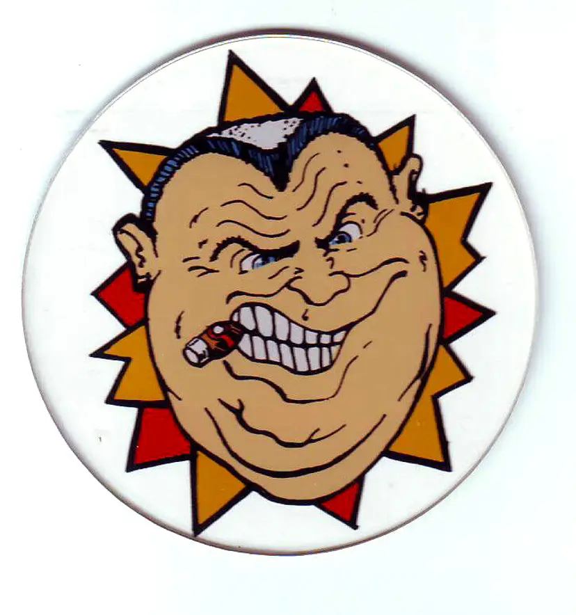 Mousin Around Pinball Machine Plastic Drink Coaster Game Promo Cigar Man 