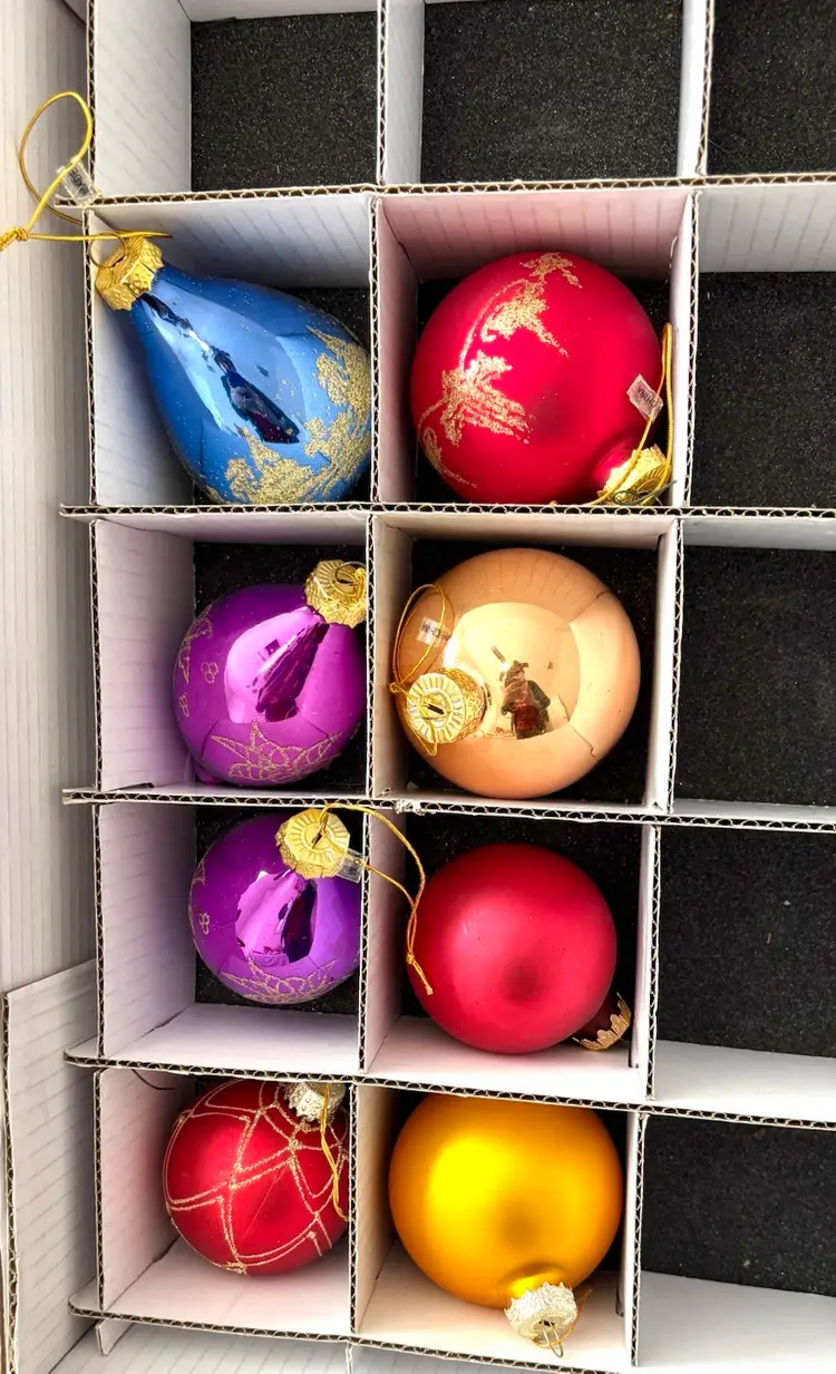 #01 - Choice Glass Ornaments 2 For 1.00 Bulb, Teardrop, Glitter Buyers Choice