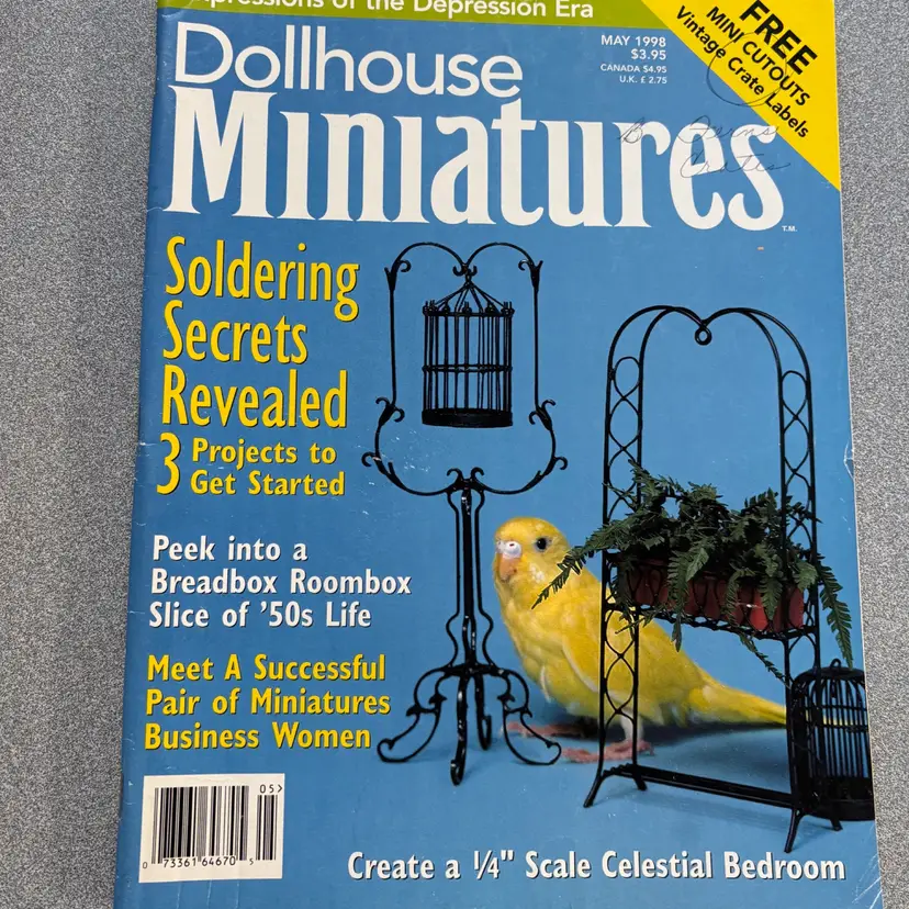 Dollhouse miniatures Magazine May 1998