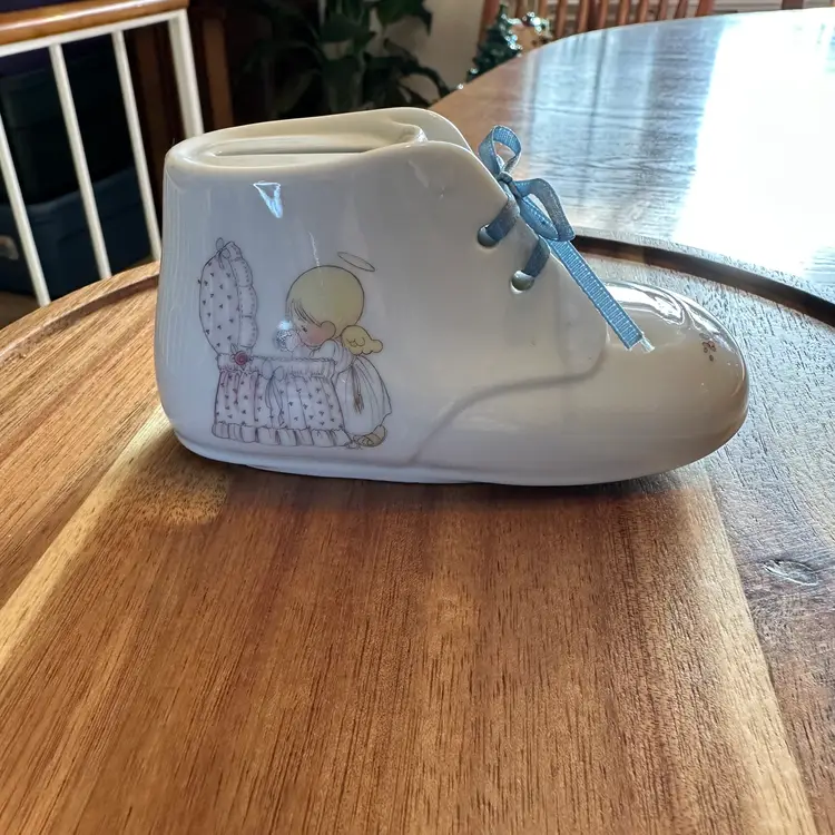 Vintage Precious Moments Baby Shoe Bank