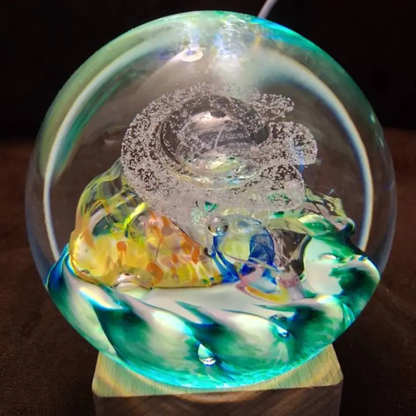 STUNNING SELKIRK GLASS, SCOTLAND 1999 'CELEBRATION' MAGNUM PAPERWEIGHT