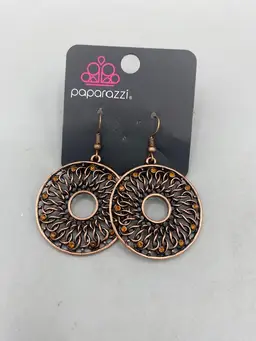 Paparazzi Rural Ripple Orange Earrings..4-26