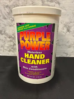 PURPLE POWER Waterless Hand Cleaner 4.5 lb Tub Power Off Grease and Grime