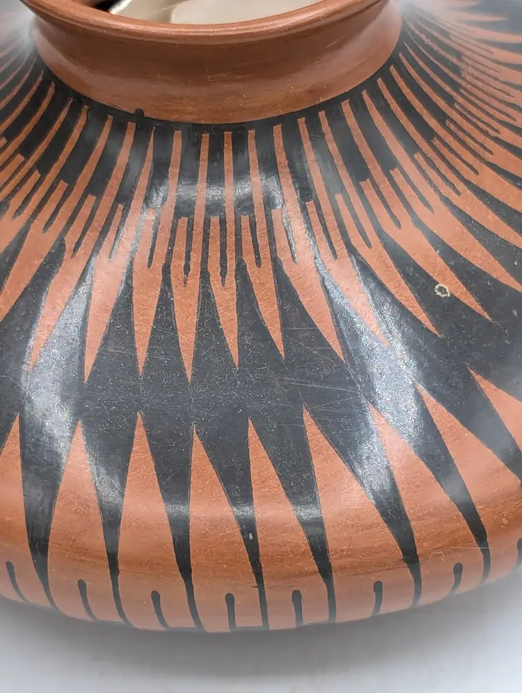 Vintage Mata Ortiz Mexico Pottery Vase Signed Jorge Ponce