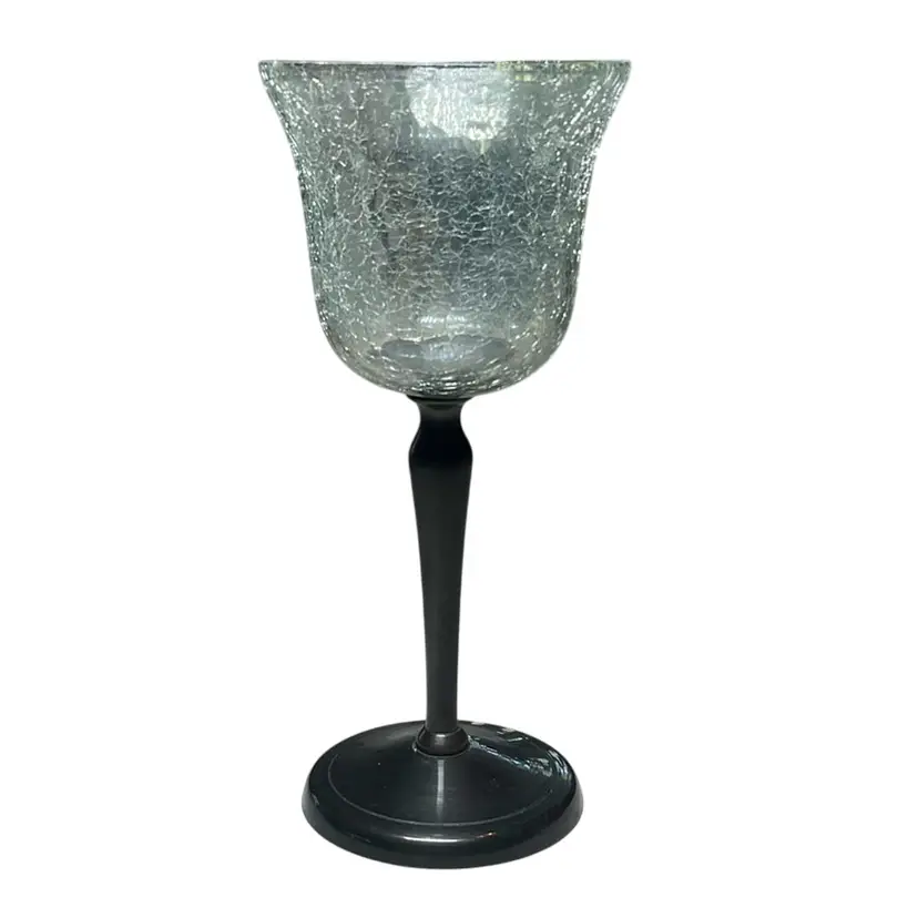 Vintage Illuminations Crackled Glass Votive Holder