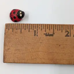 Tiny Miniature Lady Bug Figure