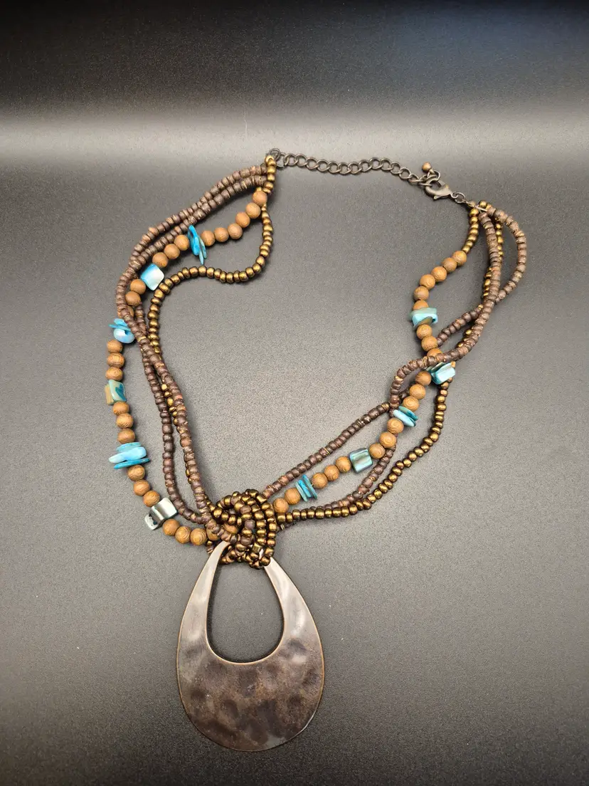 Multi-Strand Beaded Necklace