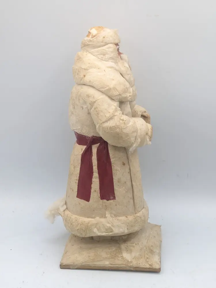 Vintage USSR Spun Cotton Ded Moroz Santa Claus Figurine 12 " Fair
