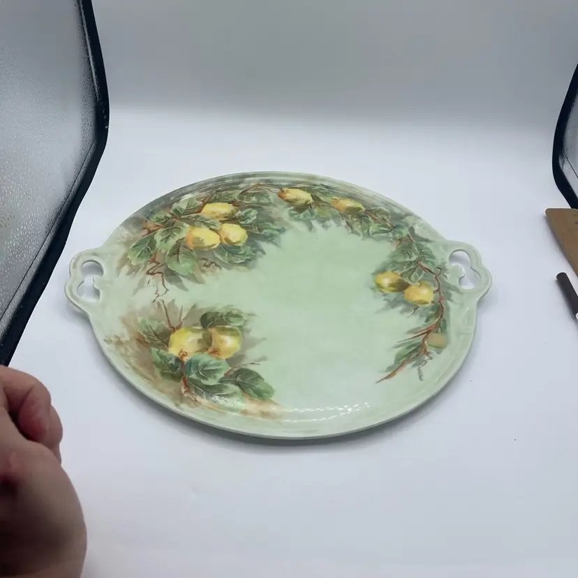 Limoges, France, Double Handles Platter/Serving  Fruit Circa 1920 16”