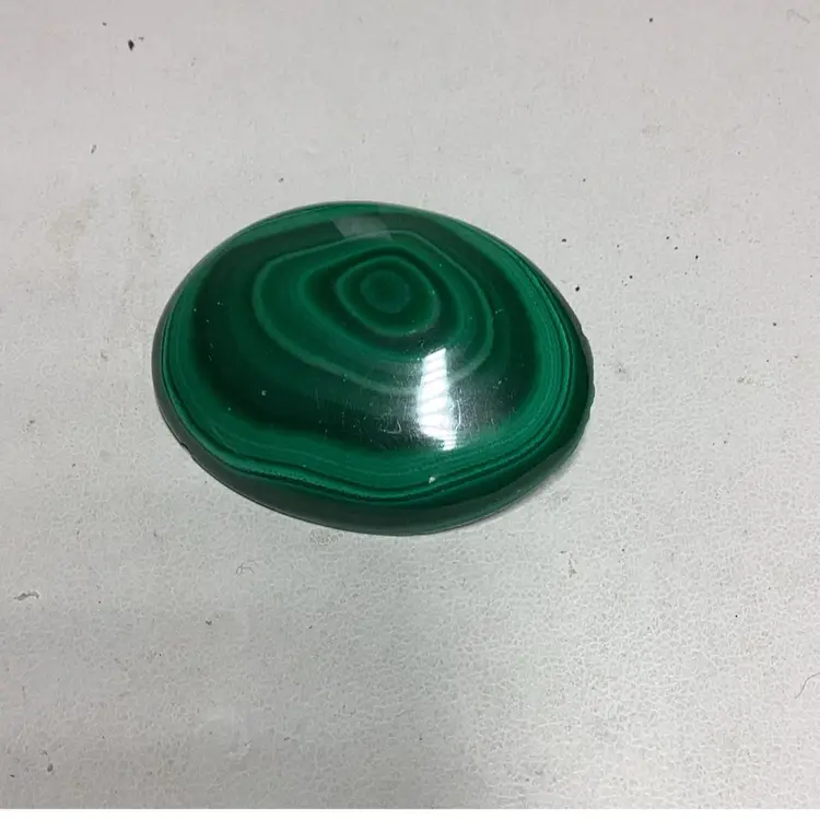 Malachite Natural Green Stone Brooch 1 1/2” Beautiful Piece