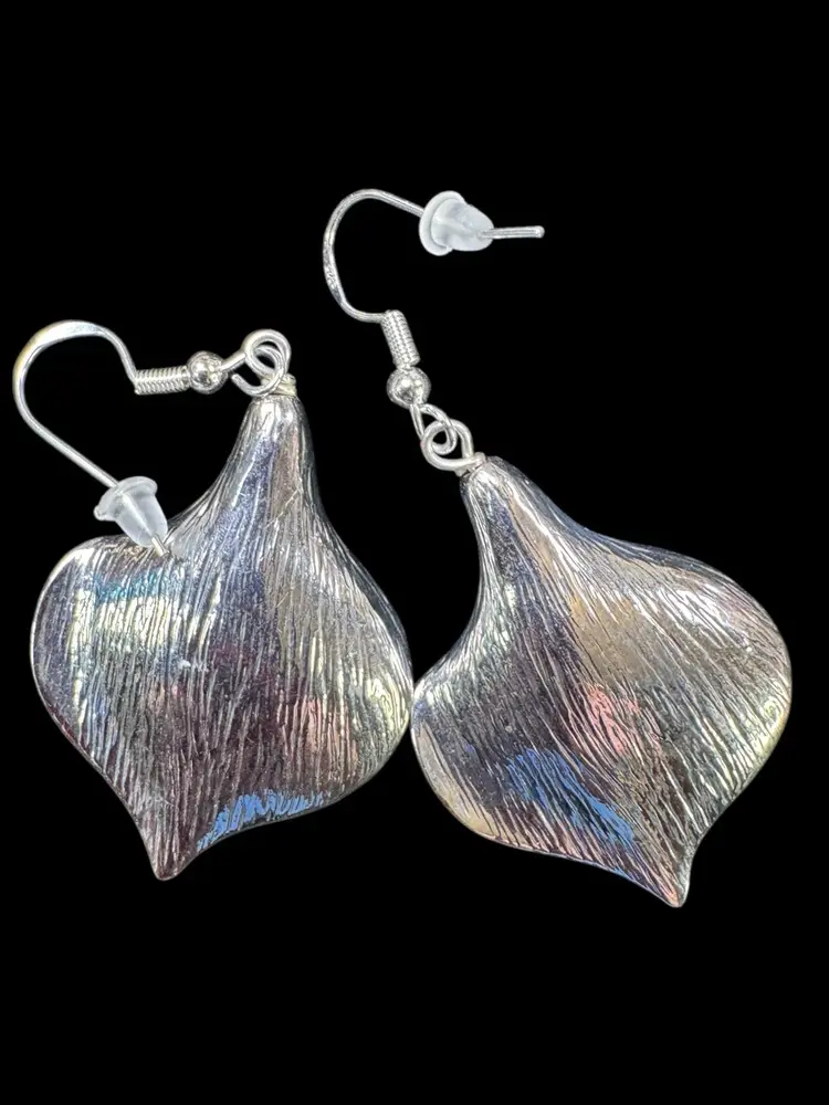 Lily Flower Pierced Earrings 2.5” Including Wires