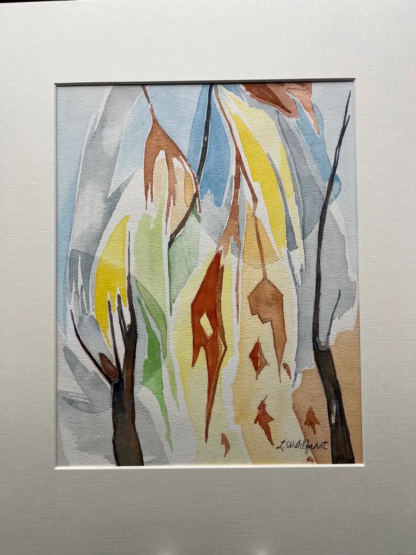 “Fall” Abstract Watercolor Painting By Lynda S Wohlfahrt