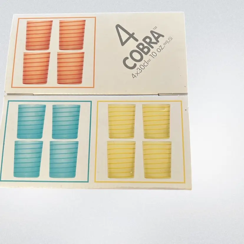 25 Set Of 4 Cobra Cups