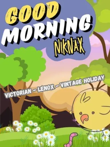 Good Morning Niknax with Fabric and Treasures 