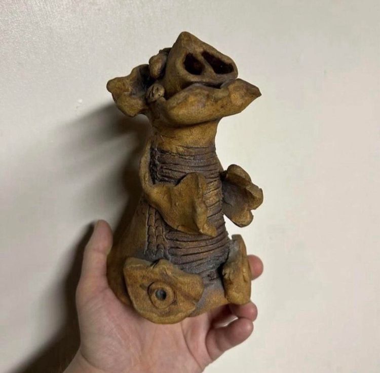 Handmade Pottery Dragon Creature
