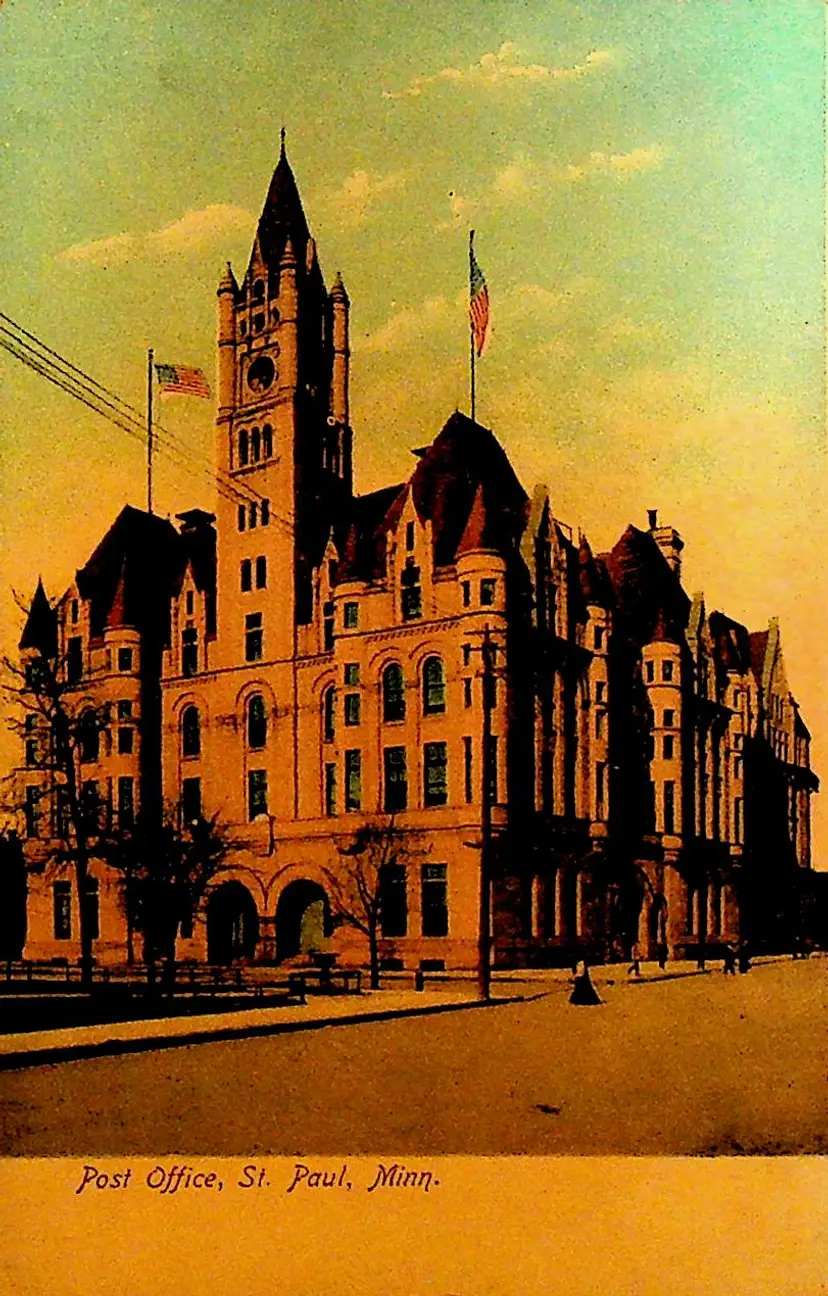 Post Office St Paul Minnesota Unused Postcard Undivided Back