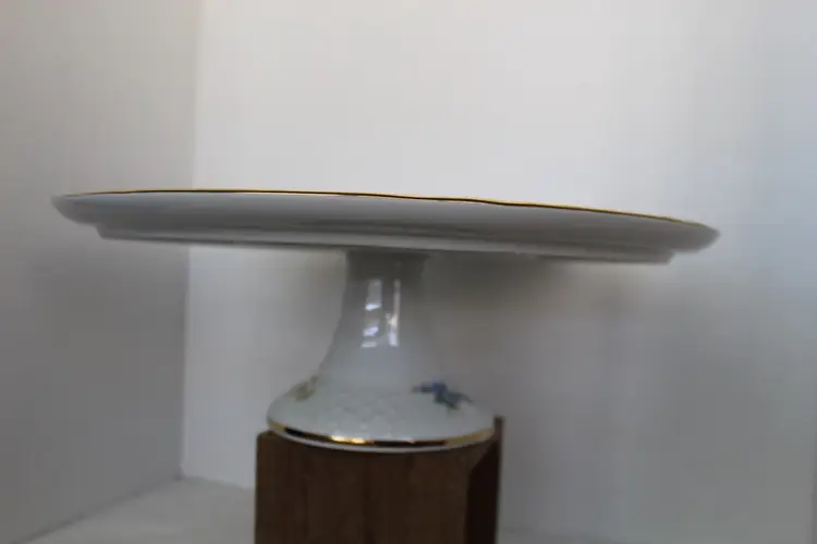 Floral Vintage Pedestal Cake Stand Schumann Arzberg Germany Bavaria