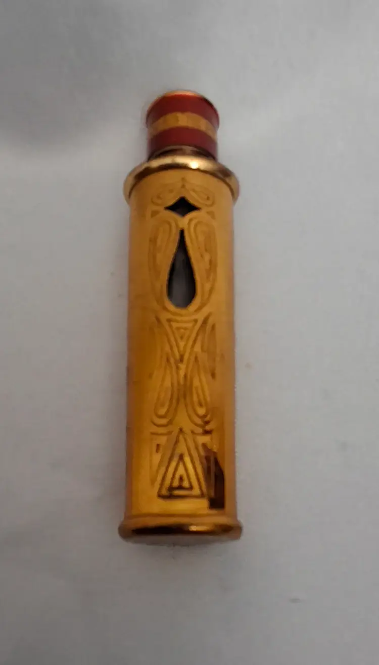 Vintage Fabergé Tigress Brass Perfume Bottle