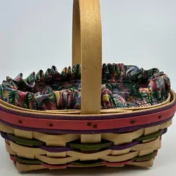 Longaberger Easter 1997  Hand Woven Basket With Lining