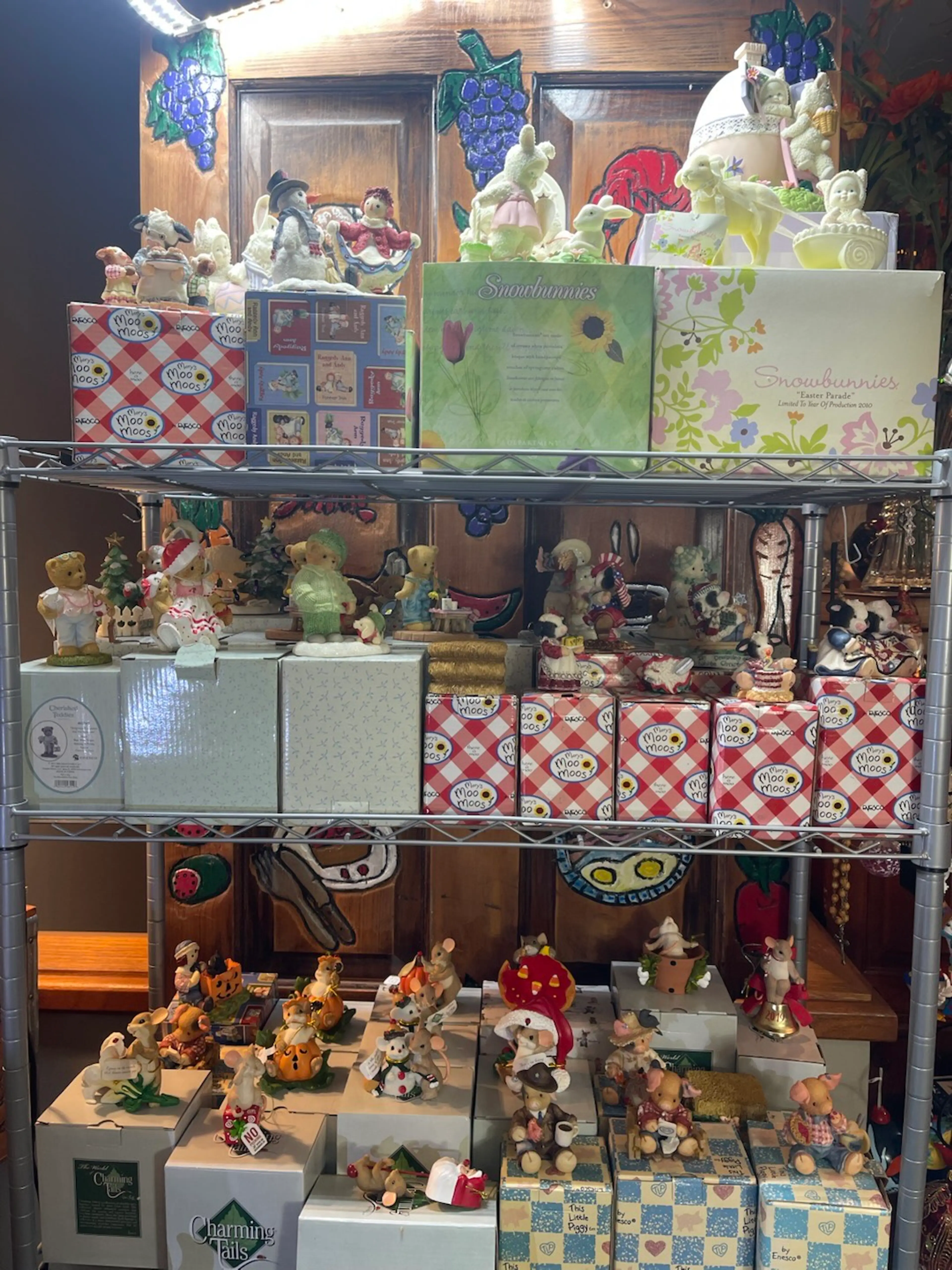 Rosey’s  Box Opening Part One All New  Snowbabies Cherished Teddies Charming Tails Precious Moments  $3 And $5 Starts