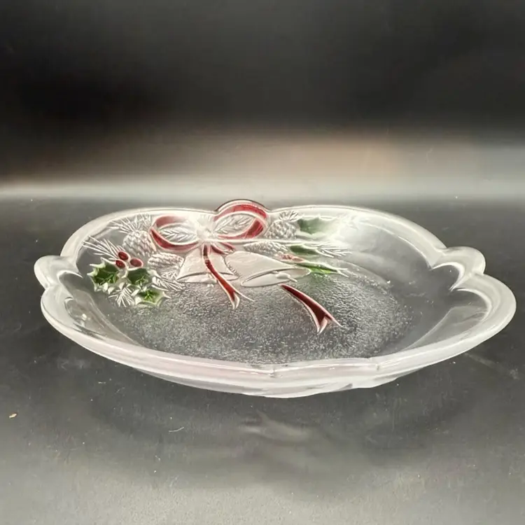 Mikasa 'Celebrations' Holiday Glass Sweets Dish With Christmas Bells