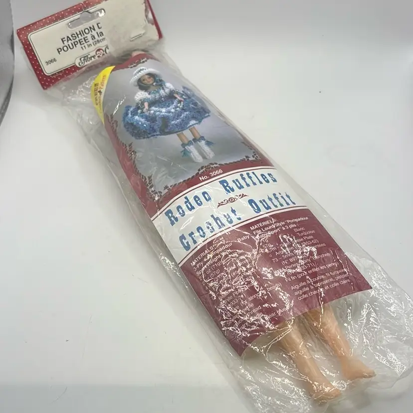 NOS Fibre Craft 11” Doll “Rodeo Ruffles”