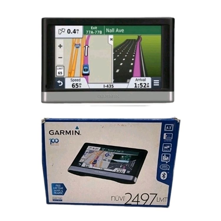 Garmin 010-01124-30 Nuvi 2497LMT Portable Vehicle GPS, Lifetime Map Updates