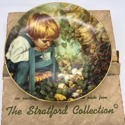 1982 Stratford Michael's Miracle Plate 8.5" Nancy Turner Real People w/Box